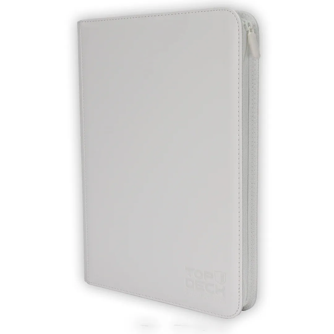 Carpeta Premium | Para 360 cartas (9 bolsillos por cara - carga lateral) - Varios Colores y con cierre - Top Deck